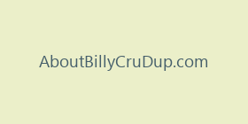 AboutBillyCruDup.com