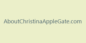 AboutChristinaAppleGate.com