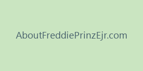 AboutFreddiePrinzEjr.com