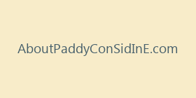 AboutPaddyConSidInE.com