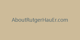 AboutRutgerHauEr.com