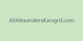 AllAlexandersKarsgrd.com