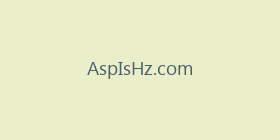 AspIsHz.com