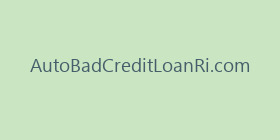 AutoBadCreditLoanRi.com