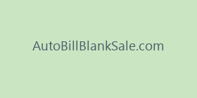 AutoBillBlankSale.com