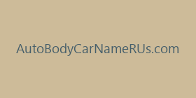 AutoBodyCarNameRUs.com