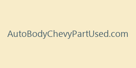 AutoBodyChevyPartUsed.com
