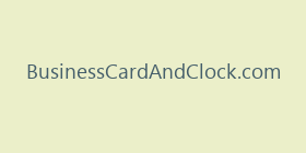 BusinessCardAndClock.com