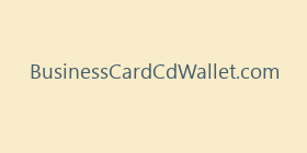 BusinessCardCdWallet.com