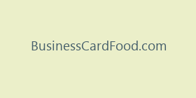 BusinessCardFood.com