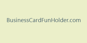 BusinessCardFunHolder.com