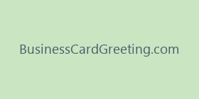 BusinessCardGreeting.com