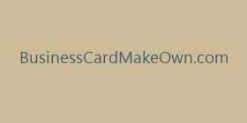 BusinessCardMakeOwn.com
