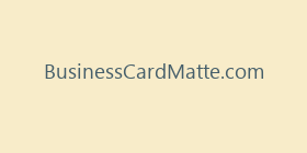 BusinessCardMatte.com