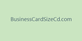 BusinessCardSizeCd.com