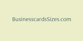 BusinesscardsSizes.com