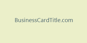 BusinessCardTitle.com