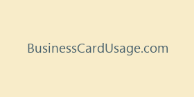 BusinessCardUsage.com