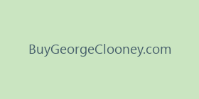 BuyGeorgeClooney.com