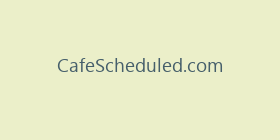 CafeScheduled.com