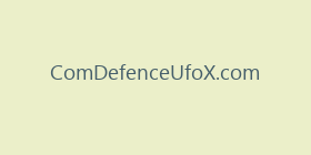 ComDefenceUfoX.com