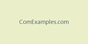 ComExamples.com