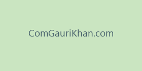 ComGauriKhan.com