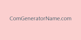 ComGeneratorName.com