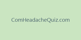 ComHeadacheQuiz.com