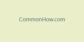 CommonHow.com