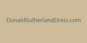 DonaldSutherlandDress.com