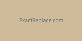 ExactReplace.com