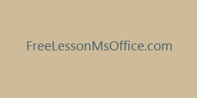 FreeLessonMsOffice.com