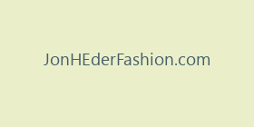 JonHEderFashion.com