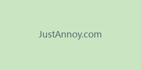 JustAnnoy.com