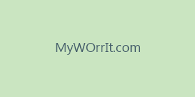 MyWOrrIt.com