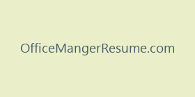 OfficeMangerResume.com