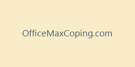 OfficeMaxCoping.com