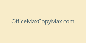 OfficeMaxCopyMax.com
