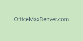 OfficeMaxDenver.com