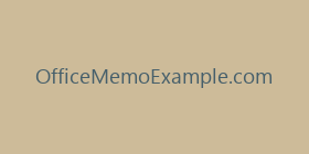OfficeMemoExample.com