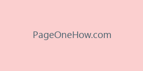 PageOneHow.com