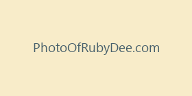 PhotoOfRubyDee.com
