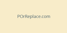 POrReplace.com