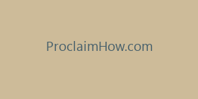 ProclaimHow.com