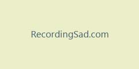 RecordingSad.com