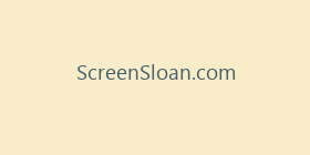 ScreenSloan.com