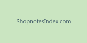 ShopnotesIndex.com
