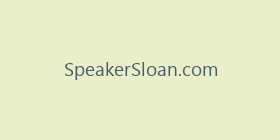 SpeakerSloan.com