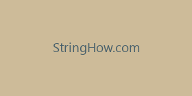 StringHow.com